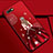 Coque Silicone Dos de Fille Souple Couleur Unie Etui Housse M04 pour Oppo K1 Vin Rouge