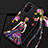 Coque Silicone Dos de Fille Souple Couleur Unie Etui Housse pour Huawei Honor V30 5G Violet et Noir