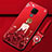 Coque Silicone Dos de Fille Souple Couleur Unie Etui Housse pour Huawei Mate 20 X 5G Rouge