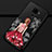 Coque Silicone Dos de Fille Souple Couleur Unie Etui Housse pour Huawei Mate 30 Lite Rouge et Noir