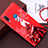 Coque Silicone Dos de Fille Souple Couleur Unie Etui Housse pour Huawei Nova 3e Rouge