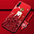 Coque Silicone Dos de Fille Souple Couleur Unie Etui Housse pour Huawei P Smart Pro (2019) Rouge