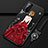 Coque Silicone Dos de Fille Souple Couleur Unie Etui Housse S01 pour Huawei Honor Play4T Pro Rouge et Noir