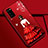 Coque Silicone Dos de Fille Souple Couleur Unie Etui Housse S01 pour Huawei Honor View 30 5G Rouge