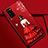 Coque Silicone Dos de Fille Souple Couleur Unie Etui Housse S01 pour Huawei Honor View 30 Pro 5G Rouge