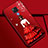 Coque Silicone Dos de Fille Souple Couleur Unie Etui Housse S01 pour Huawei Mate 20 X 5G Rouge