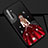 Coque Silicone Dos de Fille Souple Couleur Unie Etui Housse S01 pour Realme X2 Rouge et Noir