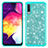 Coque Silicone et Plastique Housse Etui Protection Integrale 360 Degres Bling-Bling JX1 pour Samsung Galaxy A30S Cyan