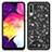 Coque Silicone et Plastique Housse Etui Protection Integrale 360 Degres Bling-Bling JX1 pour Samsung Galaxy A30S Noir