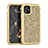 Coque Silicone et Plastique Housse Etui Protection Integrale 360 Degres Bling-Bling pour Apple iPhone 11 Or