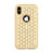 Coque Silicone et Plastique Housse Etui Protection Integrale 360 Degres Bling-Bling pour Apple iPhone X Or