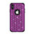 Coque Silicone et Plastique Housse Etui Protection Integrale 360 Degres Bling-Bling pour Apple iPhone X Violet