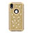 Coque Silicone et Plastique Housse Etui Protection Integrale 360 Degres Bling-Bling pour Apple iPhone XR Or