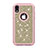 Coque Silicone et Plastique Housse Etui Protection Integrale 360 Degres Bling-Bling pour Apple iPhone XR Petit