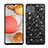 Coque Silicone et Plastique Housse Etui Protection Integrale 360 Degres Bling-Bling pour Samsung Galaxy A42 5G Noir