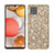 Coque Silicone et Plastique Housse Etui Protection Integrale 360 Degres Bling-Bling pour Samsung Galaxy A42 5G Or