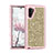 Coque Silicone et Plastique Housse Etui Protection Integrale 360 Degres Bling-Bling pour Samsung Galaxy Note 10 Rose