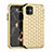 Coque Silicone et Plastique Housse Etui Protection Integrale 360 Degres Bling-Bling U01 pour Apple iPhone 11 Or et Noir