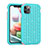 Coque Silicone et Plastique Housse Etui Protection Integrale 360 Degres Bling-Bling U01 pour Apple iPhone 11 Pro Cyan