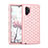 Coque Silicone et Plastique Housse Etui Protection Integrale 360 Degres Bling-Bling U01 pour Samsung Galaxy Note 10 Plus 5G Or Rose