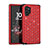 Coque Silicone et Plastique Housse Etui Protection Integrale 360 Degres Bling-Bling U01 pour Samsung Galaxy Note 10 Plus 5G Rouge