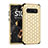 Coque Silicone et Plastique Housse Etui Protection Integrale 360 Degres Bling-Bling U01 pour Samsung Galaxy S10 5G Or et Noir