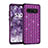 Coque Silicone et Plastique Housse Etui Protection Integrale 360 Degres Bling-Bling U01 pour Samsung Galaxy S10 Violet