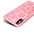 Coque Silicone Fleurs 3D Souple Couleur Unie pour Apple iPhone X Rose Petit