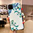 Coque Silicone Fleurs Souple Couleur Unie Etui Housse H05 pour Apple iPhone 11 Pro Bleu