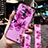 Coque Silicone Fleurs Souple Couleur Unie Etui Housse H08 pour Huawei Mate 20 Lite Petit