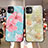 Coque Silicone Fleurs Souple Couleur Unie Etui Housse H09 pour Apple iPhone 11 Petit