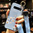Coque Silicone Fleurs Souple Couleur Unie Etui Housse K02 pour Samsung Galaxy S10 Bleu Ciel