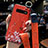 Coque Silicone Fleurs Souple Couleur Unie Etui Housse K02 pour Samsung Galaxy S10 Rouge