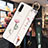 Coque Silicone Fleurs Souple Couleur Unie Etui Housse K02 pour Xiaomi Mi A3 Rose
