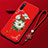 Coque Silicone Fleurs Souple Couleur Unie Etui Housse K06 pour Xiaomi Mi A3 Rouge