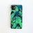 Coque Silicone Fleurs Souple Couleur Unie Etui Housse pour Apple iPhone 11 Vert