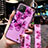 Coque Silicone Fleurs Souple Couleur Unie Etui Housse pour Huawei Nova 8 SE 5G Violet