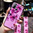 Coque Silicone Fleurs Souple Couleur Unie Etui Housse pour Oppo A32 Petit