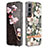 Coque Silicone Fleurs Souple Couleur Unie Etui Housse pour Samsung Galaxy S21 5G Blanc