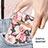 Coque Silicone Fleurs Souple Couleur Unie Etui Housse pour Samsung Galaxy S21 5G Petit