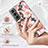 Coque Silicone Fleurs Souple Couleur Unie Etui Housse pour Samsung Galaxy S21 5G Petit