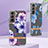 Coque Silicone Fleurs Souple Couleur Unie Etui Housse pour Samsung Galaxy S21 5G Petit