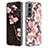 Coque Silicone Fleurs Souple Couleur Unie Etui Housse pour Samsung Galaxy S21 5G Rose