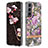 Coque Silicone Fleurs Souple Couleur Unie Etui Housse pour Samsung Galaxy S21 5G Violet