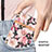 Coque Silicone Fleurs Souple Couleur Unie Etui Housse pour Samsung Galaxy S22 Ultra 5G Petit