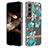 Coque Silicone Fleurs Souple Couleur Unie Etui Housse pour Samsung Galaxy S24 5G Cyan