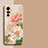 Coque Silicone Fleurs Souple Couleur Unie Etui Housse pour Vivo X70 5G Colorful