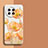 Coque Silicone Fleurs Souple Couleur Unie Etui Housse pour Vivo X90 5G Orange