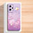 Coque Silicone Fleurs Souple Couleur Unie Etui Housse pour Xiaomi Poco X5 5G Violet