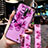 Coque Silicone Fleurs Souple Couleur Unie Etui Housse pour Xiaomi Redmi 9 Petit